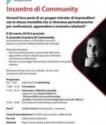 Incontro di Community – 20 marzo