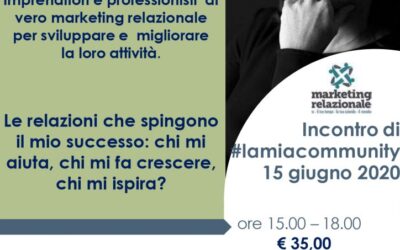 #lamiacommunity – Chi ti aiuta ad avere successo?