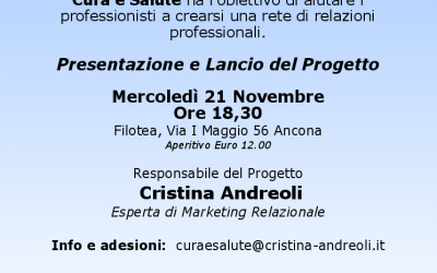 Cura e Salute – Nuovo progetto in partenza